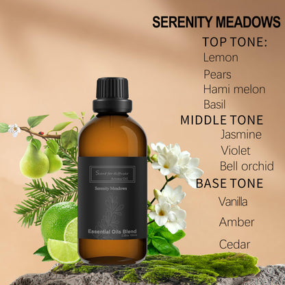 Homnas Serenity Meadows 100ML Essential Oil – Westin-Inspired Hotel Diffuser Scent