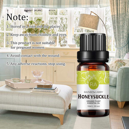 2-Pack Honeysuckle Essential Oil 100% Pure – Organic, 10mL | Diffuser & Skin Care