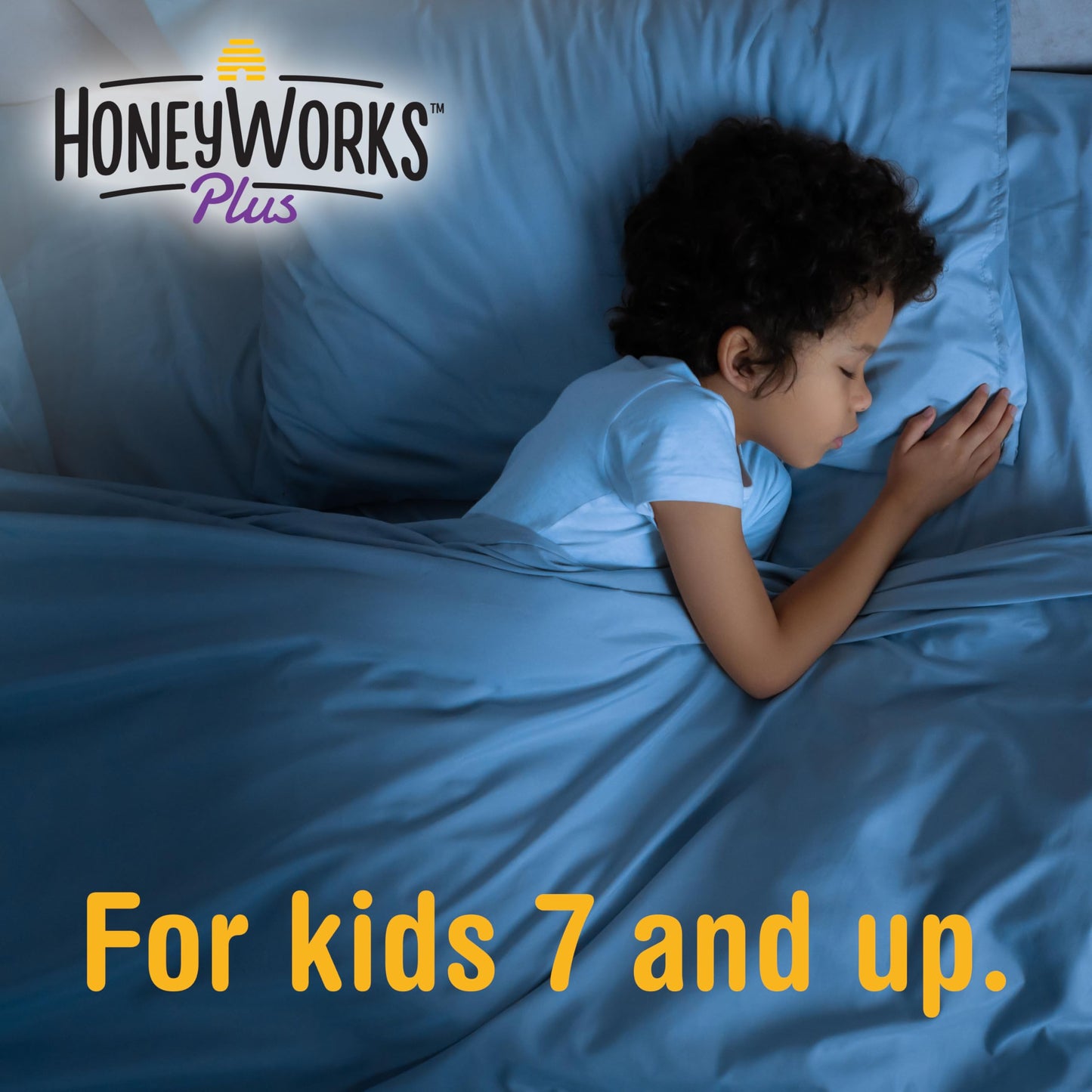 HoneyWorks Nighttime Cough Syrup for Kids – Organic Honey, Ivy Leaf, Melatonin | 4 oz