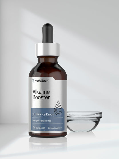 Horbaach Alkaline Water Drops – 2 fl oz | pH Balance Booster with Minerals | Non-GMO & Gluten Free