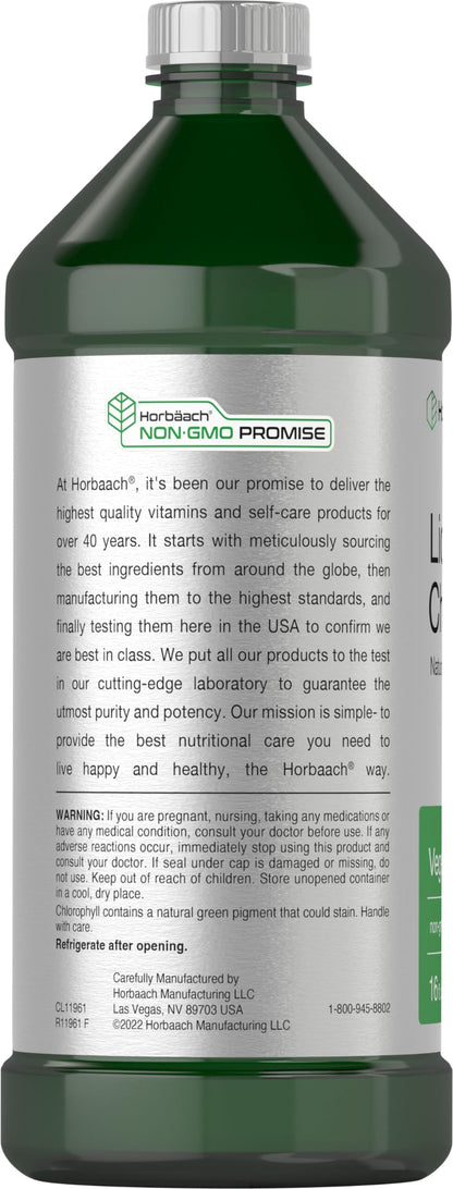 Horbäach Chlorophyll Liquid Drops 100mg – 32 oz Peppermint