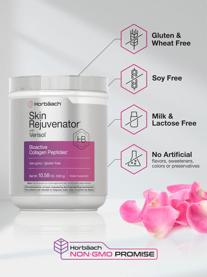 Horbäach Skin Rejuvenator with Verisol – Bioactive Collagen Peptides (Types I & III) 10.58 oz