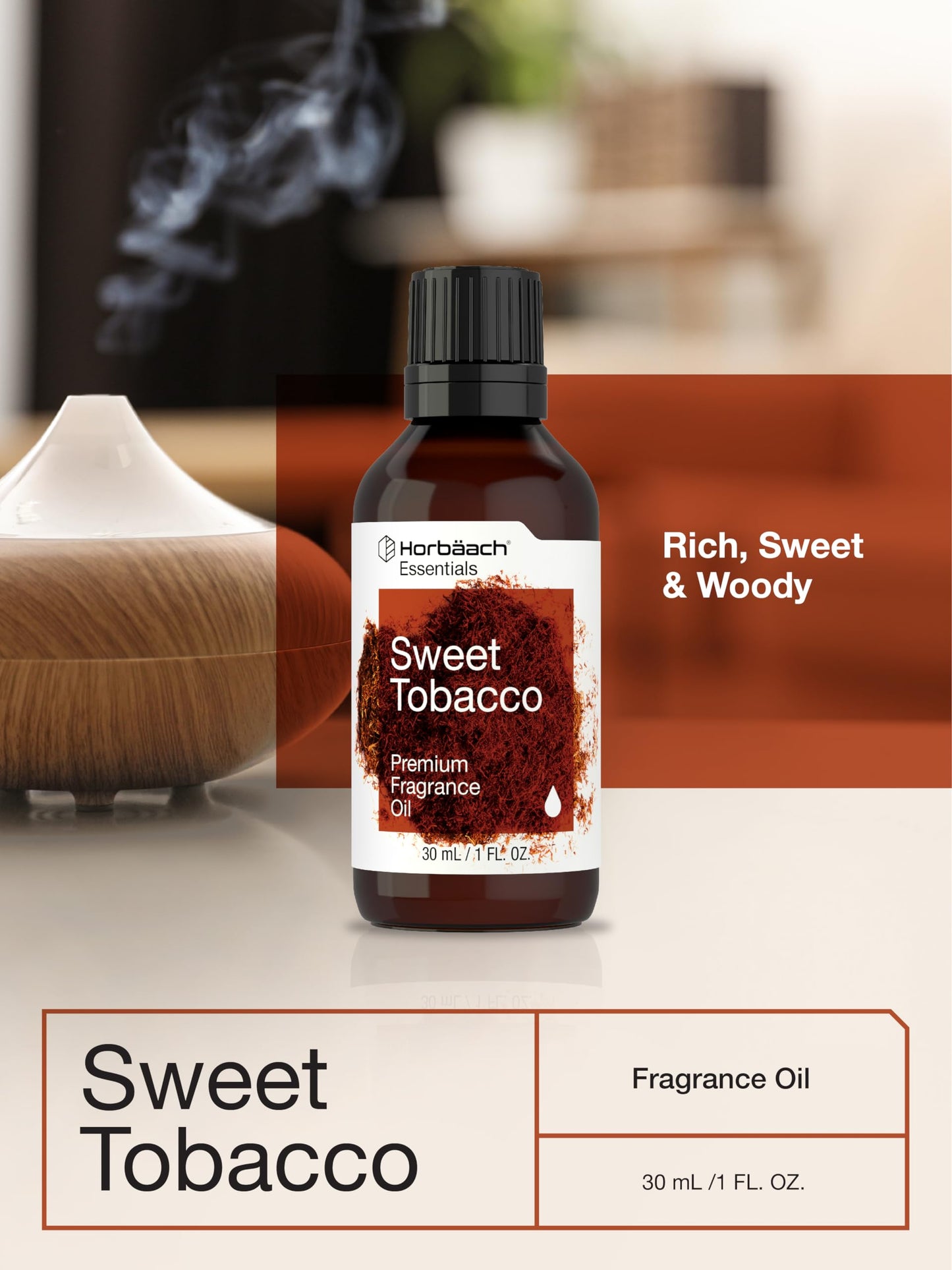 Sweet Tobacco Fragrance Oil by Horbäach | 1 fl oz | Premium Grade