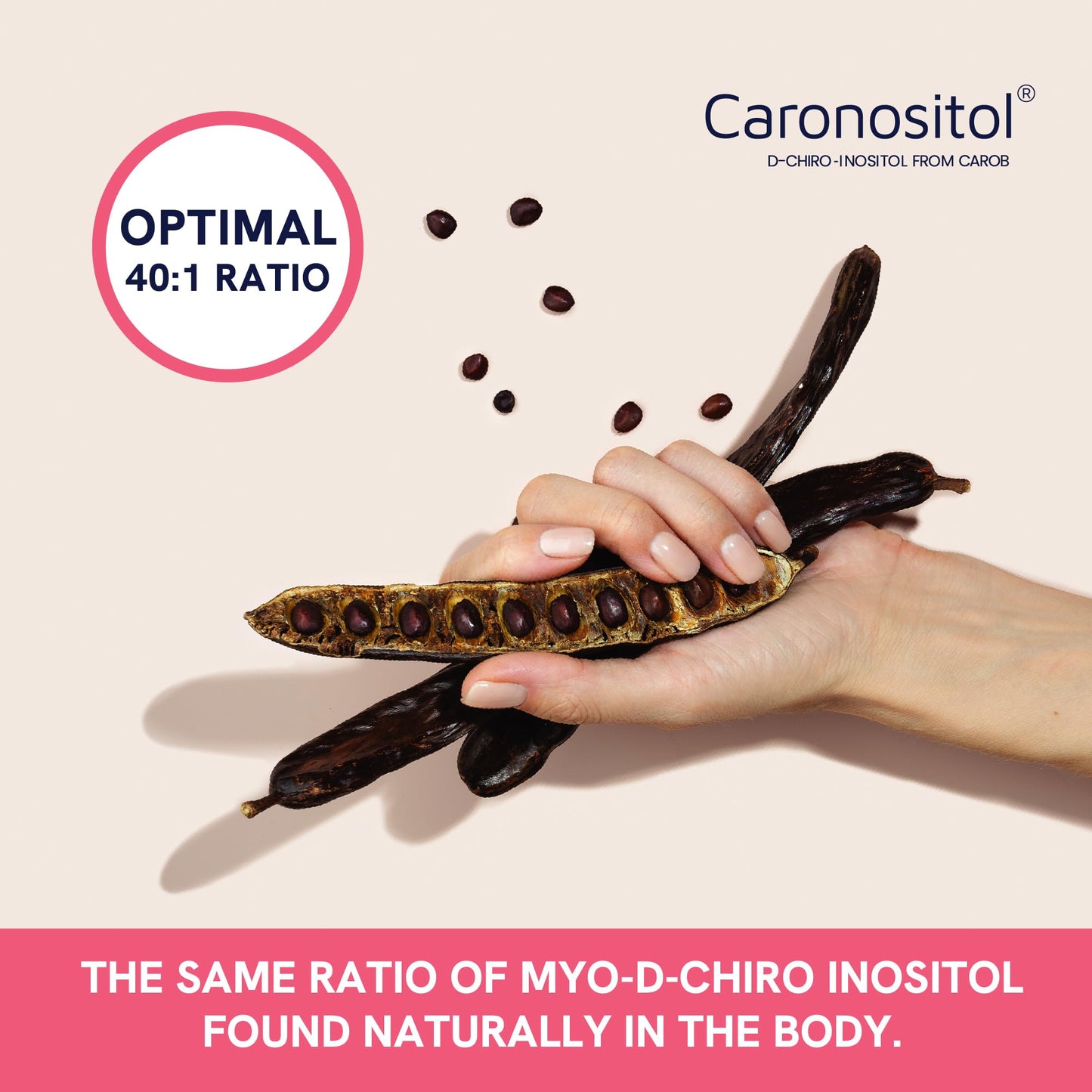 Myo-Inositol & D-Chiro Inositol for Hormone Balance for Women | Fertility & Ovarian Health | 40:1 Ratio | 2000mg / 50mg | 120 Ct