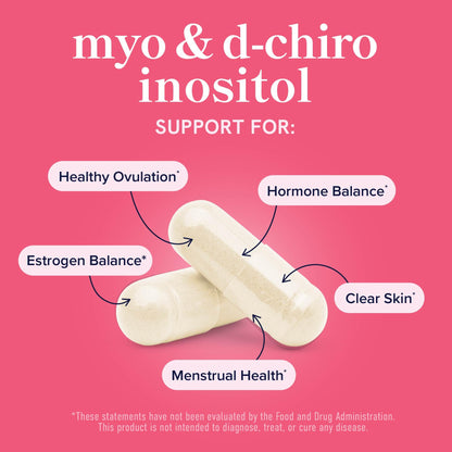 40:1 Myo-Inositol & D-Chiro Inositol for Women – Hormone Balance (240 Count)