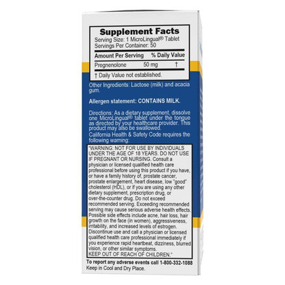 Superior Source Pregnenolone 50 mg – Instant Dissolve Tablets for Brain Health & Hormone Support (Pack of 2)