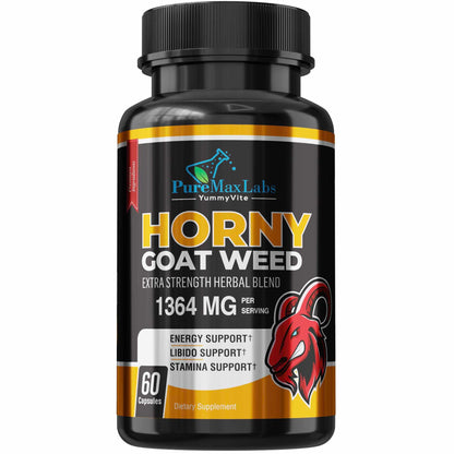 Horny Goat Weed Extra Strength – Maca, L-Arginine & Ginseng | 60 Capsules
