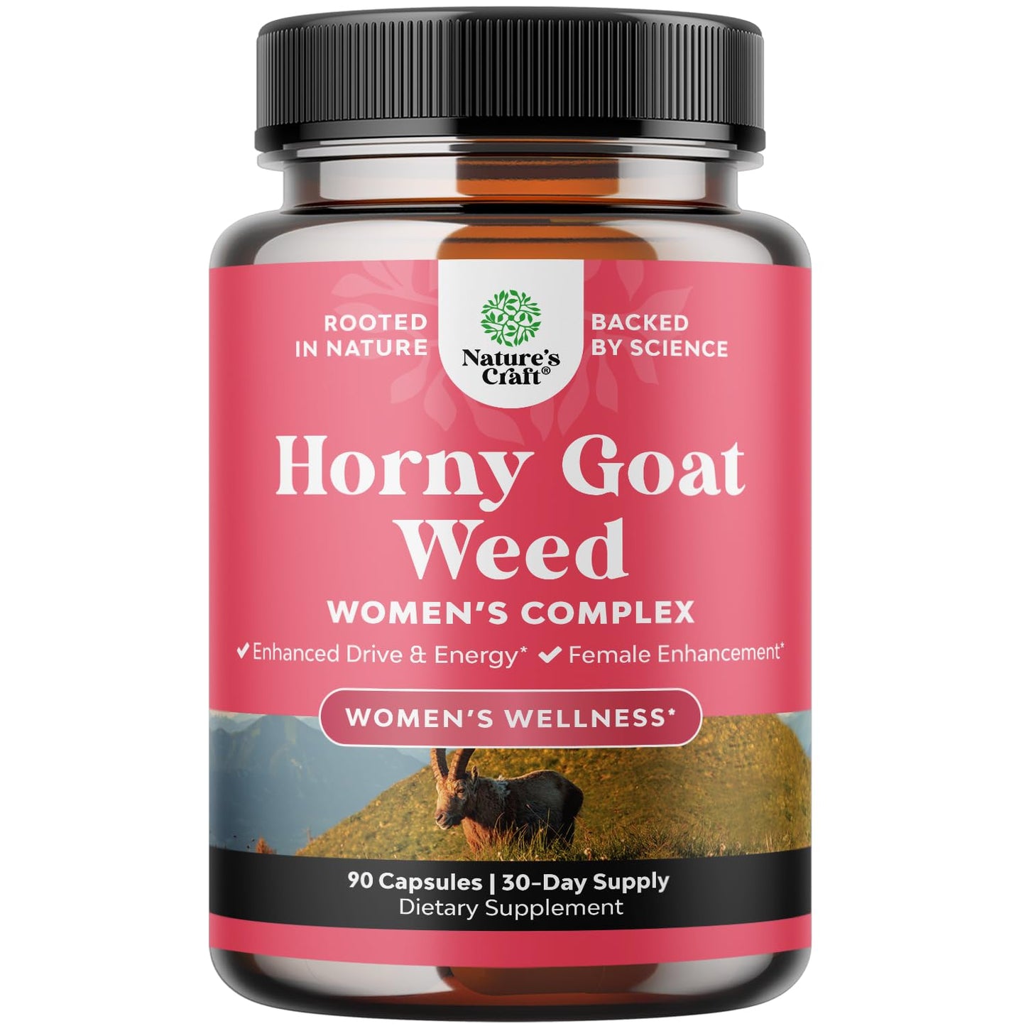 Horny Goat Weed for Women – Hormone Balance & Mood Support | 90 Count