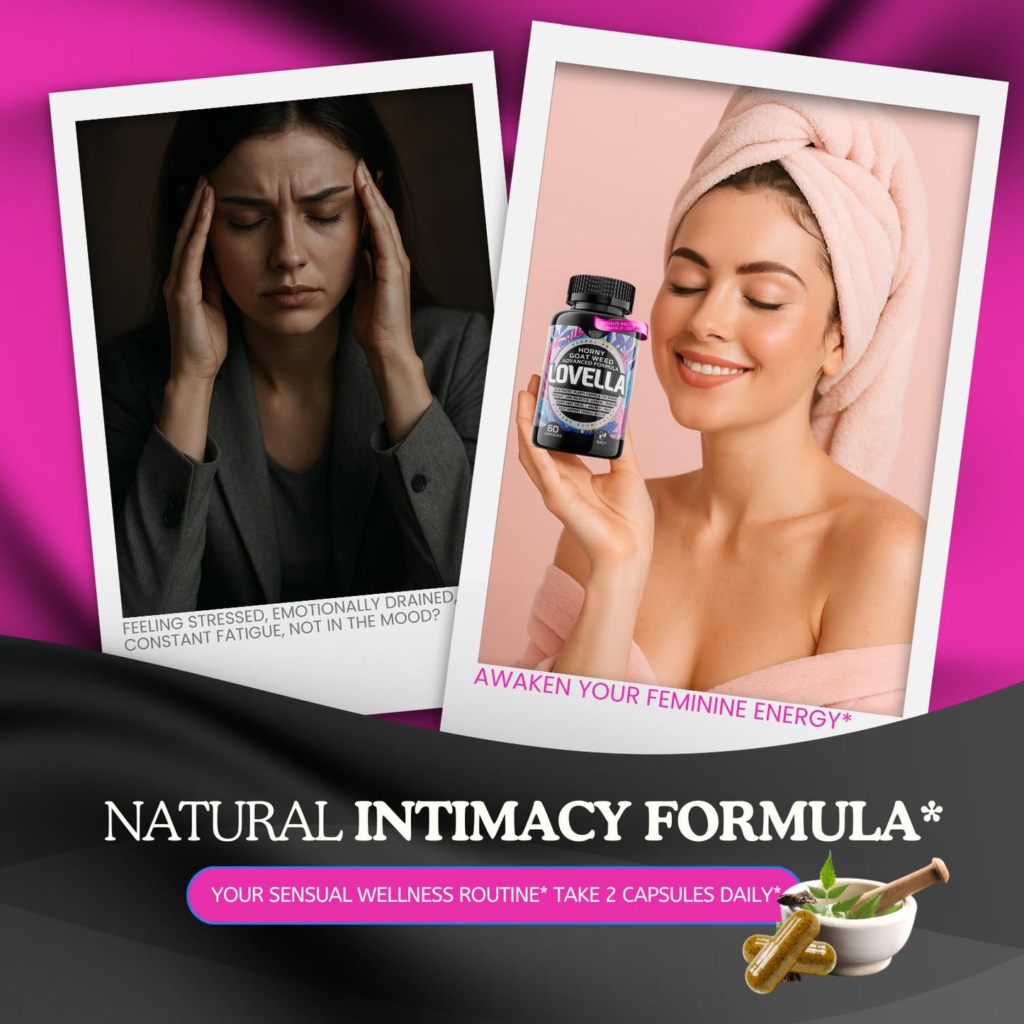 Hornygoatweed Women – Libido Booster for Women, Mood & Energy (60ct USA)
