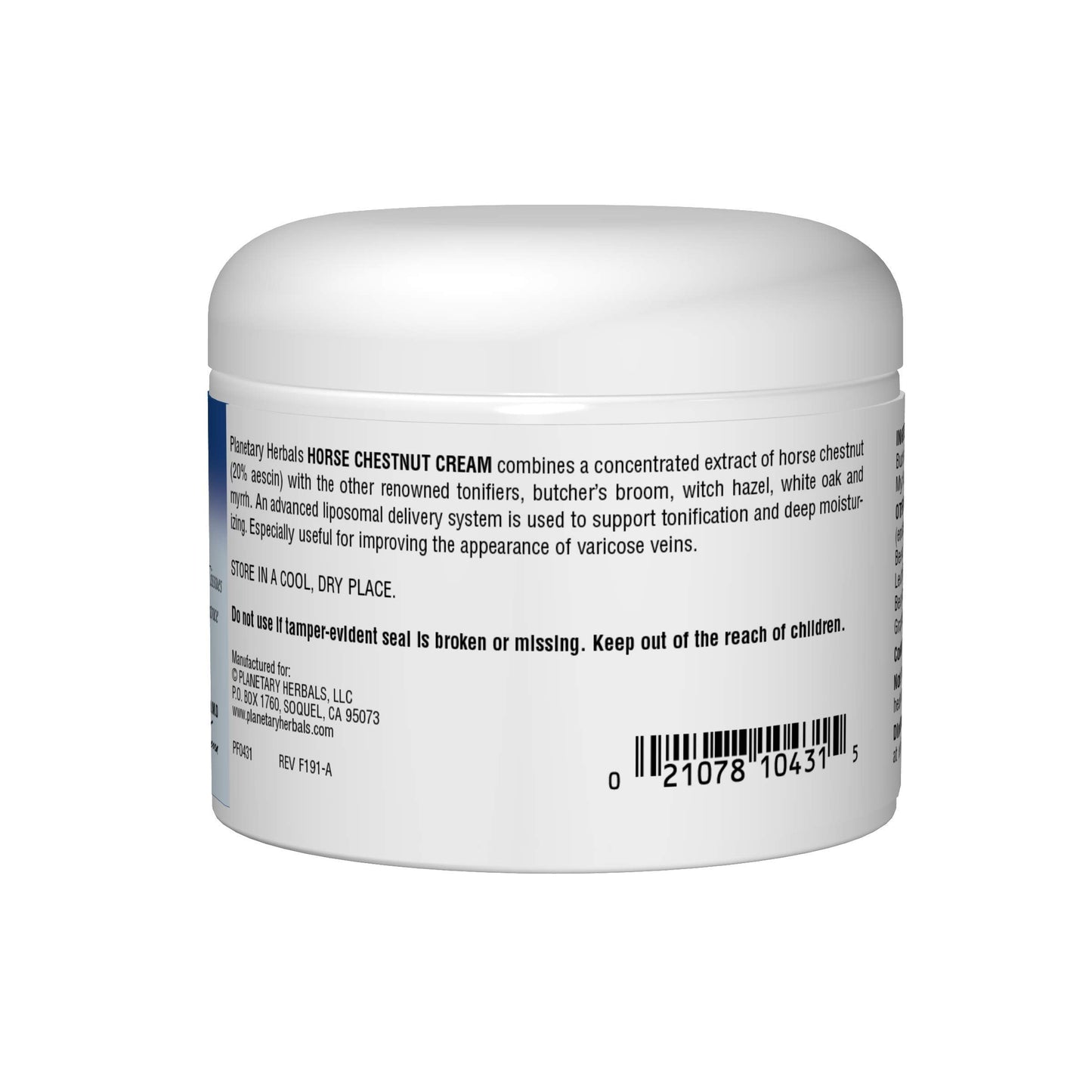 Planetary Herbals Horse Chestnut Cream - Vein Support Toner (2 oz)