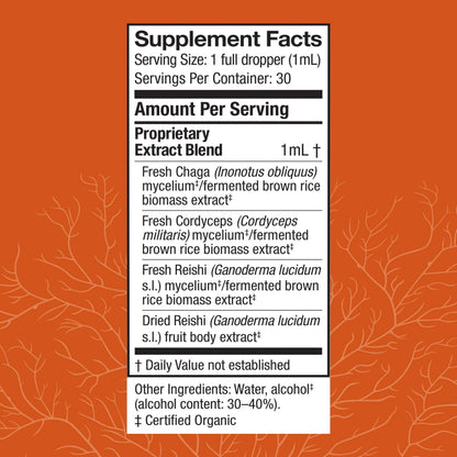 Host Defense Breathe Extract – Immune & Respiratory Mushroom Liquid, 1 fl oz