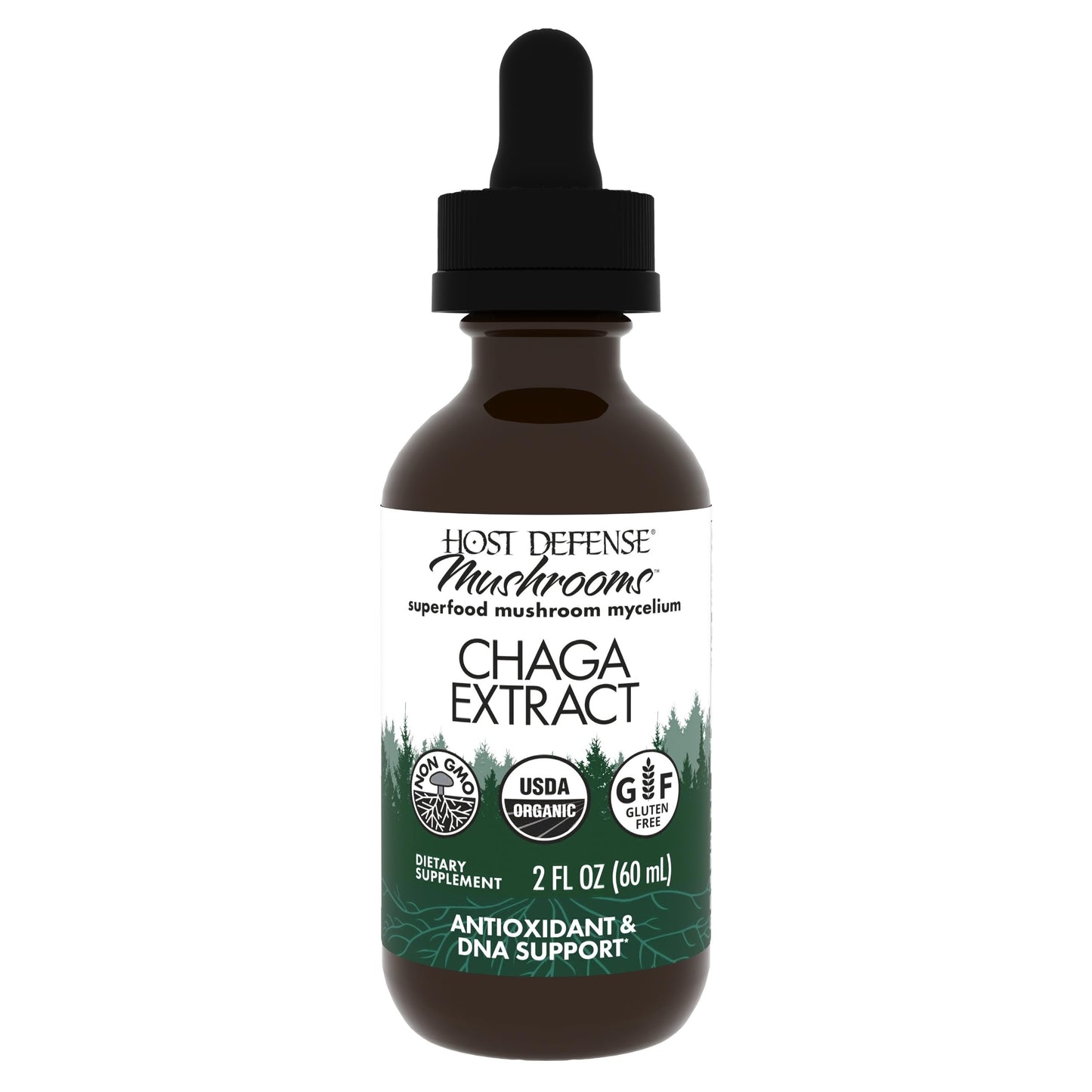 Host Defense Chaga Extract - Immune Support Supplement | 2 fl oz