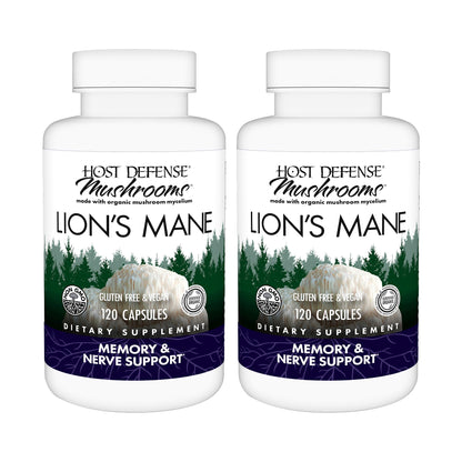 Host Defense Lion's Mane Capsules, 240 ct (2 x 120 ct)