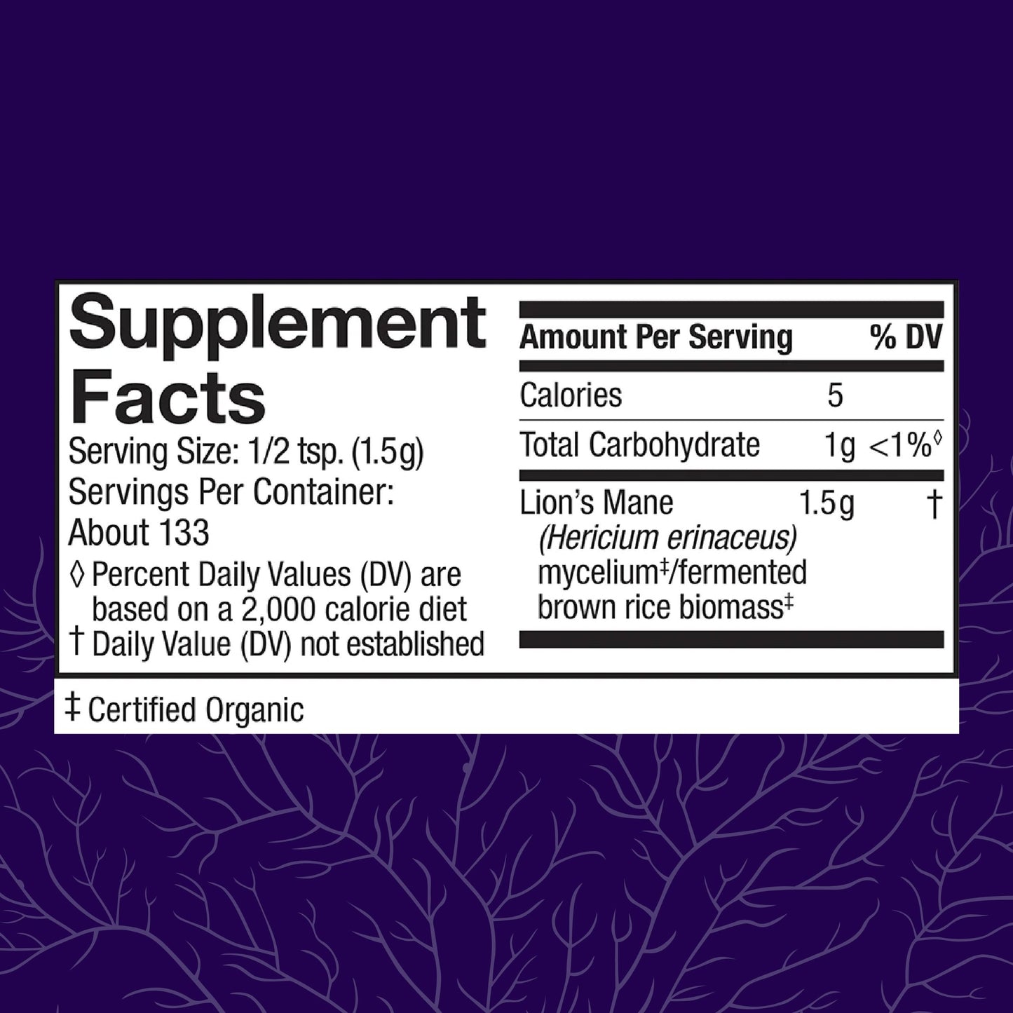 Host Defense Lion's Mane Powder - Brain Health & Focus Support - 7 oz (133 Servings)*