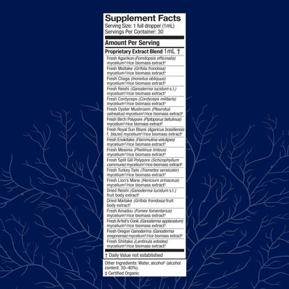 Host Defense MyCommunity Extract – 17-Species Mushroom Supplement for Immune Support | 1 fl oz