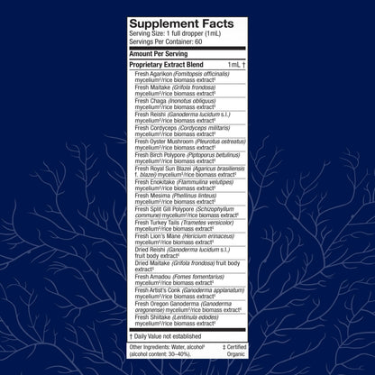 Host Defense MyCommunity Extract - 17-Species Mushroom Blend for Immune Support (2 fl oz)
