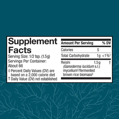 Host Defense Reishi Powder - Immune & Heart Health Support - 3.5 oz (66 Servings)*