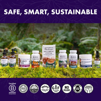 Host Defense Stamets 7-7 Species Blend – Immune Support Mushroom Supplement – 60 Capsules