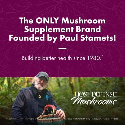 Host Defense Turkey Tail Capsules – Digestive Health & Immune Support | 60 Capsules