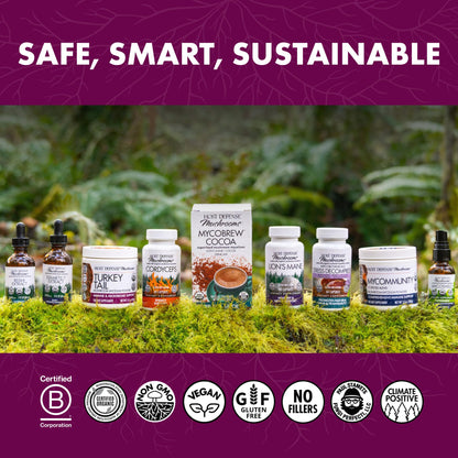 Host Defense Turkey Tail Capsules – Digestive Health & Immune Support | 60 Capsules