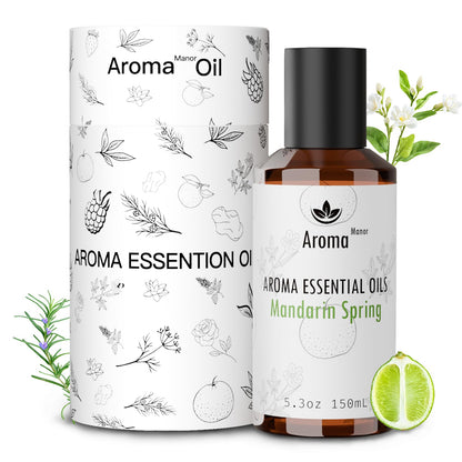 Hotel Diffuser Oil – Mandarin Spring Essential Oils for Scent Diffuser | Tangerine, Lime, Gardenia