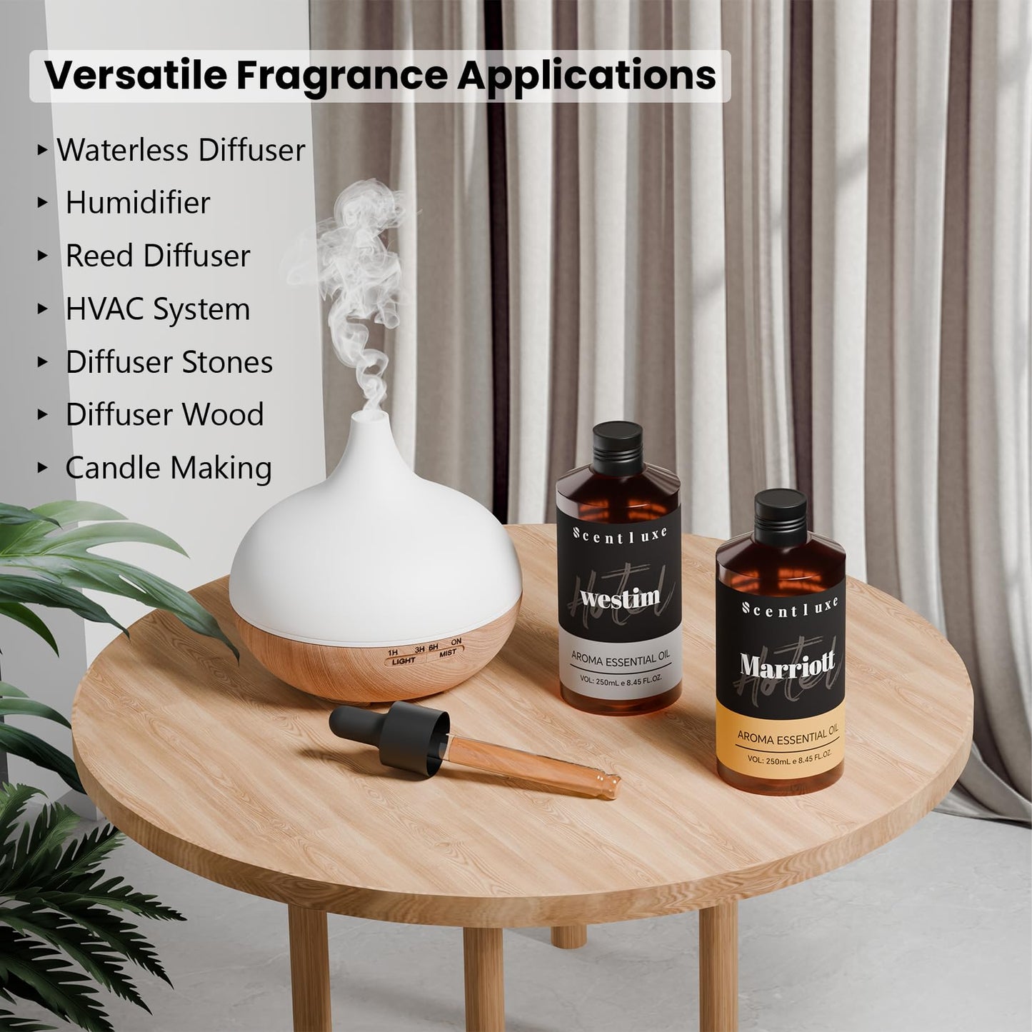 ScentLuxe Essential Oils – Marriott Beach Villa Diffuser Oil 250mL | Bitter Orange, Jasmine & Lily of the Valley