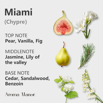 Diffuser Oils Scents - Miami Essential Oil Blend 150ML - Luxury Hotel Aroma
