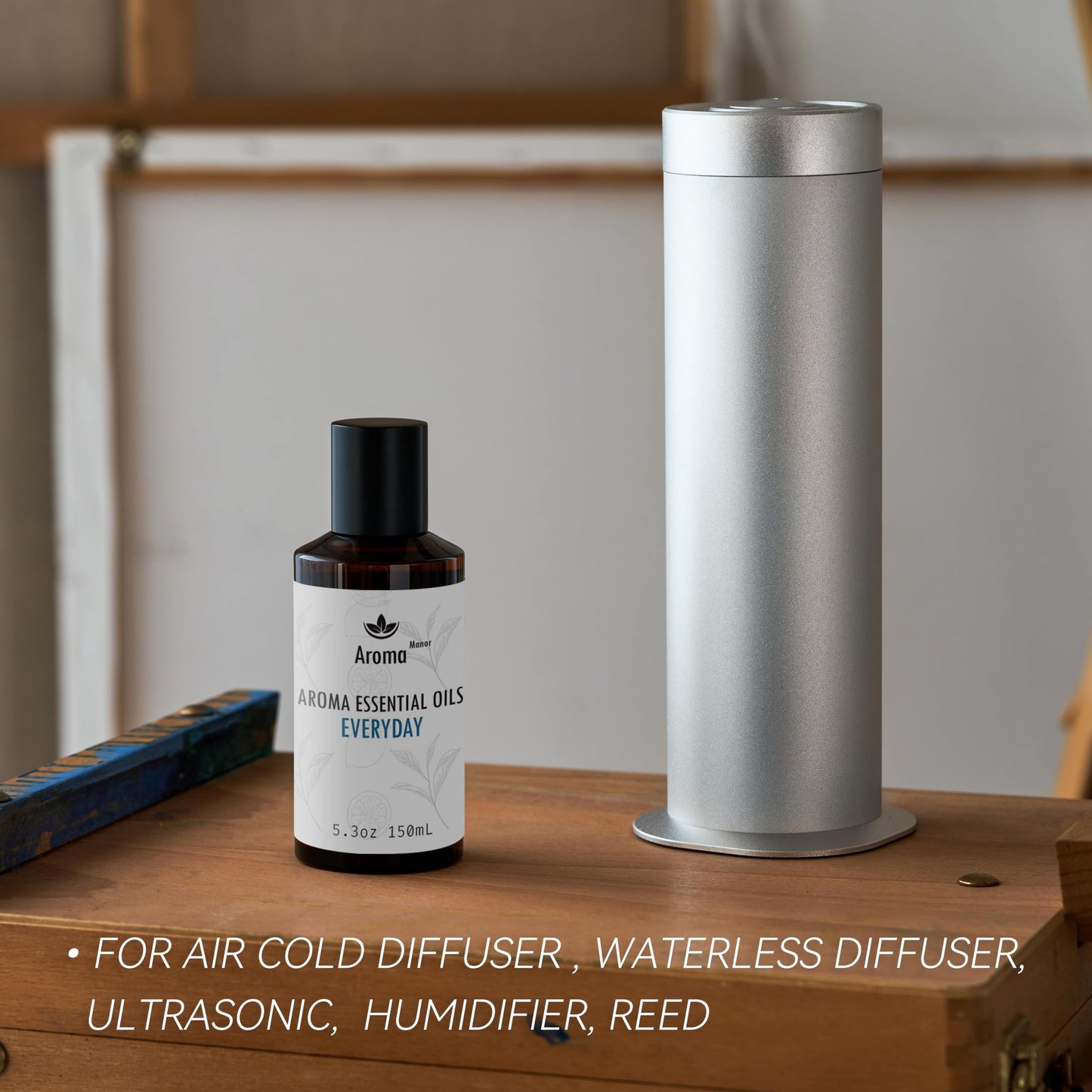 Hotel Scent Diffuser – Luxury Home & Office Aromas (Lemon, Citron, Guaiac Wood, Tea Leaves)