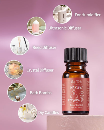 Hotel Scent Essential Oils Set – 6 x 10 ml | VEDA TINDA SCENT Luxury Diffuser Oils