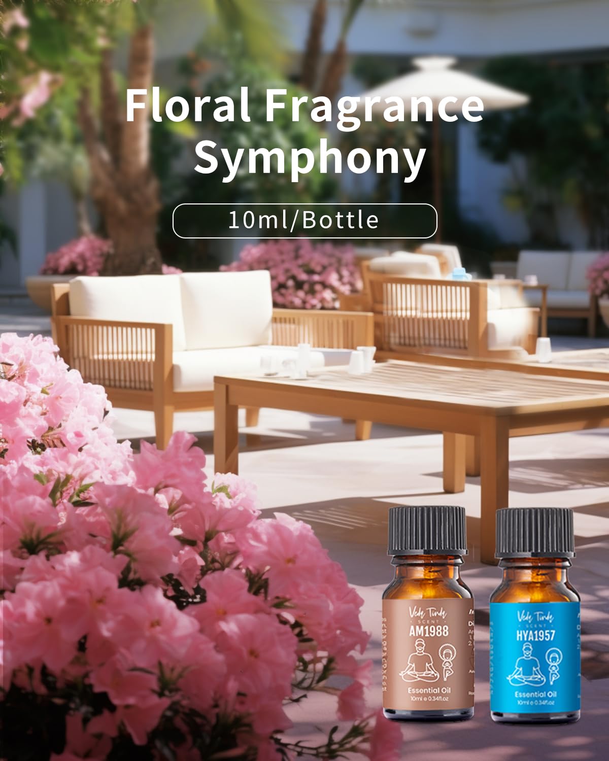 Hotel Scent Essential Oils Set – 6 x 10 ml | VEDA TINDA SCENT Luxury Diffuser Oils