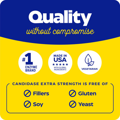 Enzymedica Candidase Extra Strength – Balanced Yeast Support, 42 Capsules