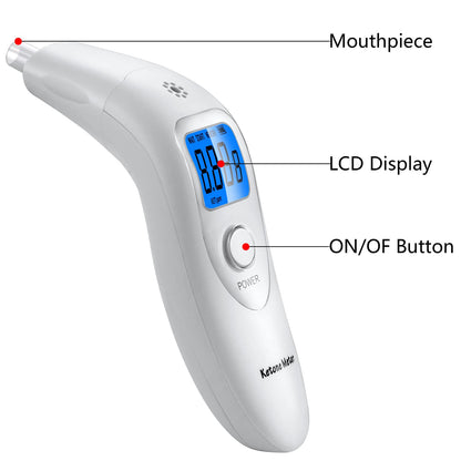 Home Ketosis Monitor & Breath Analyzer – High-Precision Ketosis Meter with 10 Mouthpieces