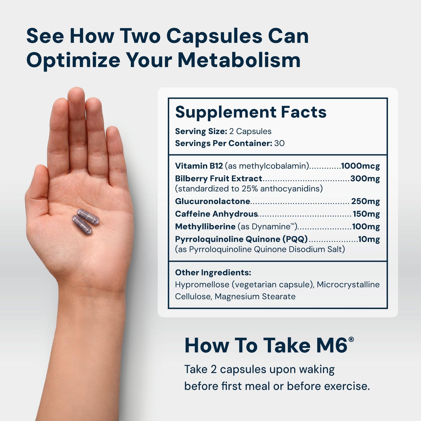 HPN M(6) Metabolism Booster – Fat Burner for Weight Loss | 60 Capsules | Vegan