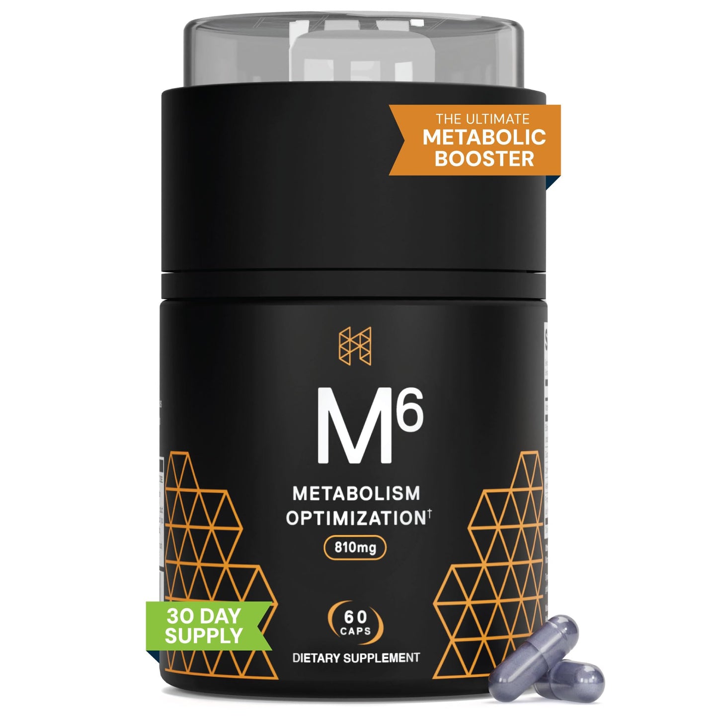 HPN M(6) Metabolism Booster – Fat Burner for Weight Loss | 60 Capsules | Vegan