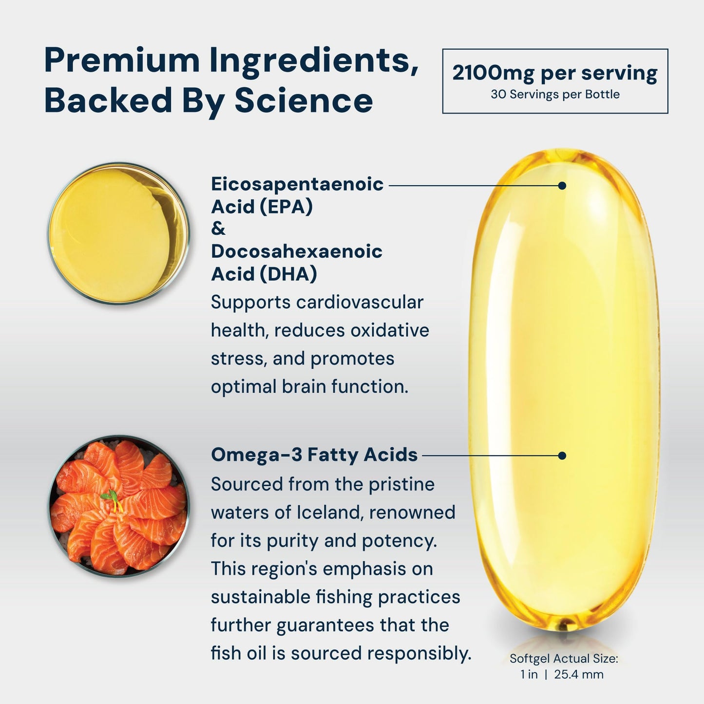 HPN N(4) Icelandic Omega-3 Fish Oil – 3,000 mg EPA/DHA, 90 Softgels | Joint & Brain Health
