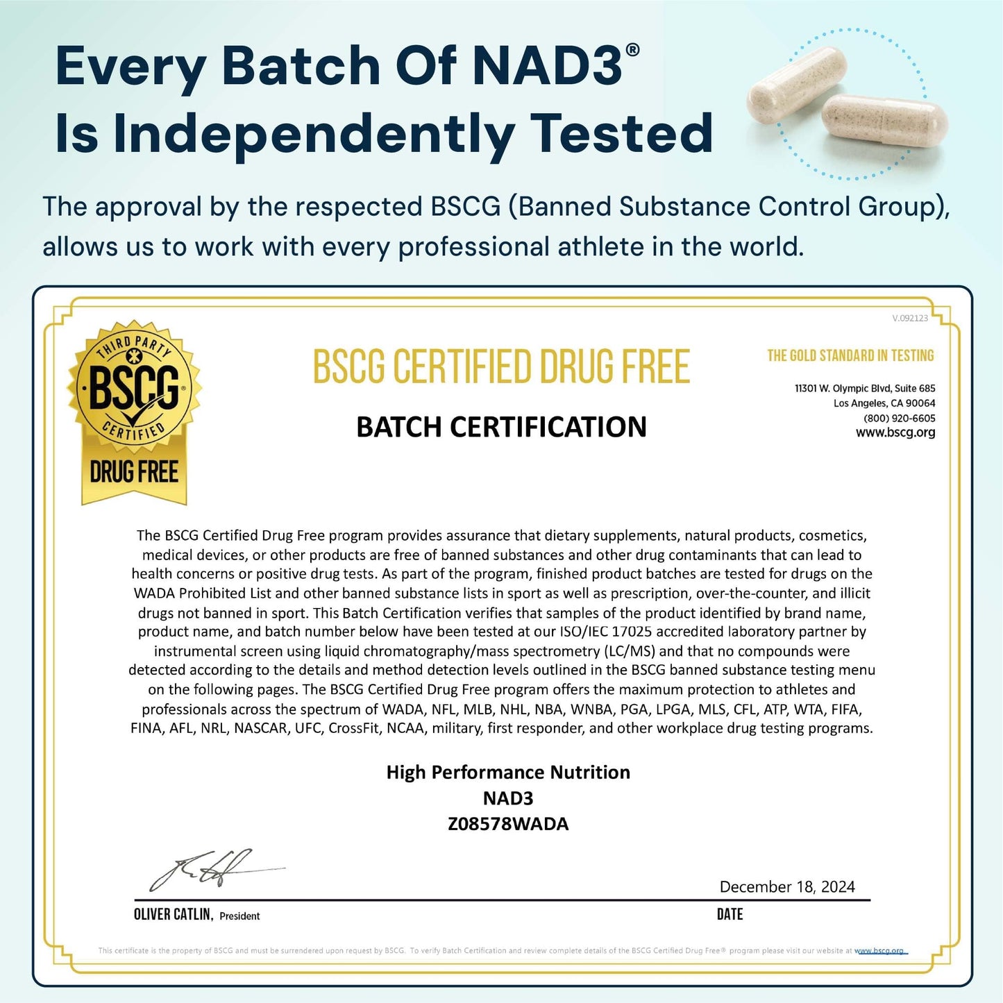 HPN NAD3 Clinical NAD+ Booster | Cellular Health & Natural Energy | 120ct, 60-Day Supply