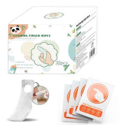 Hranio Finger Toothbrush & Tongue Cleaner for Babies 0-36 Months – 32Pcs