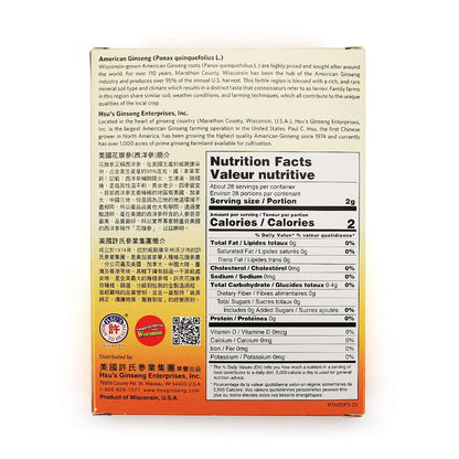 Hsu's Ginseng 113-4 | Cultivated American Ginseng from Marathon County, Wisconsin USA | 4oz Box