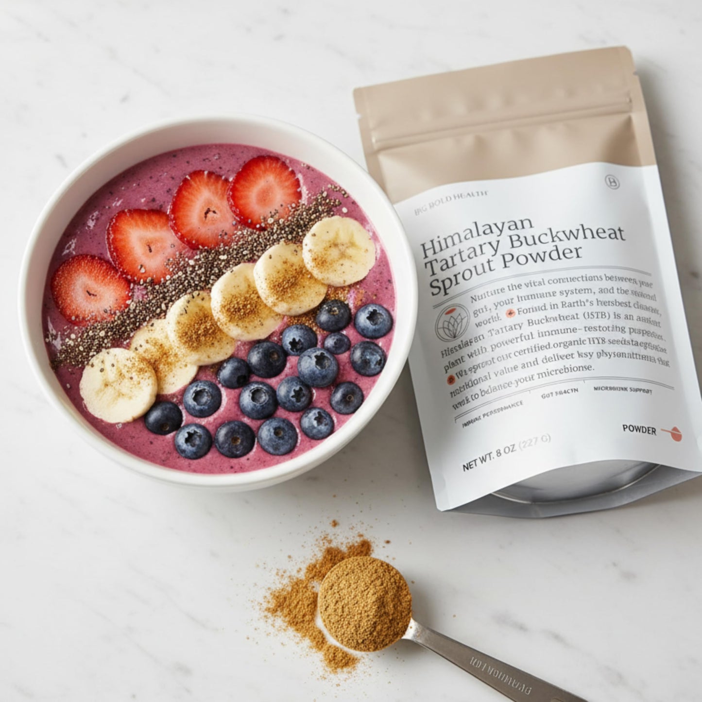 BIG BOLD HEALTH Himalayan Tartary Buckwheat Sprout Powder — Immune-Supporting Superfood