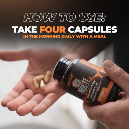 Huge Multi | Men's Multivitamin for Athletes & Bodybuilders – High-Performance All-In-One Formula (120 Capsules)
