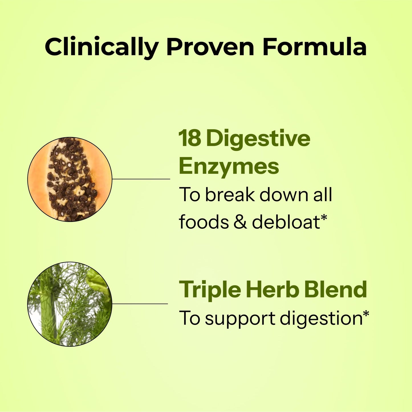 HUM Flatter Me Digestive Enzymes for Women & Men - Fast Debloat, Ginger & Peppermint, 60 Capsules