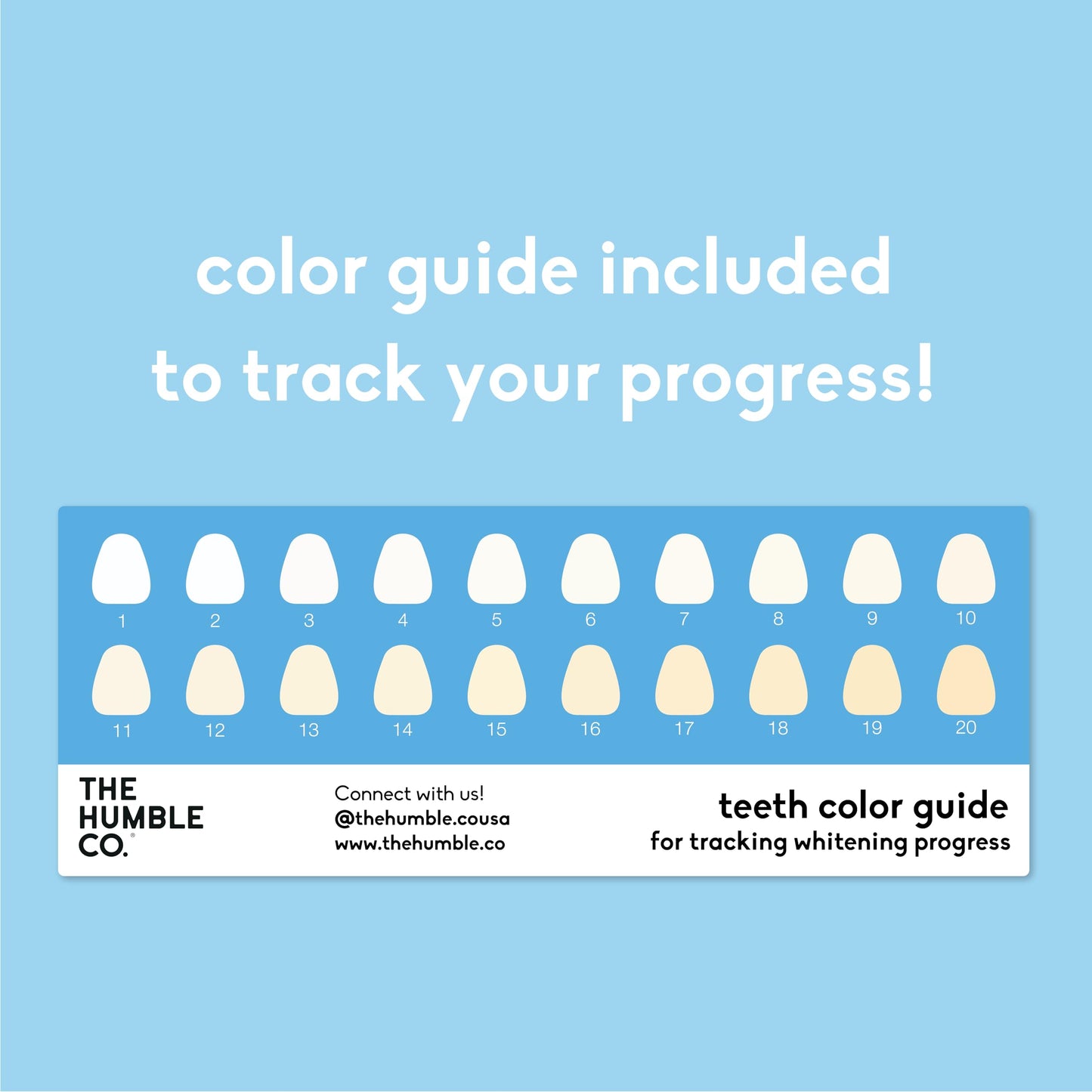 The Humble Co Advanced Teeth Whitening Strips – Sensitive, Peroxide-Free, 28 Strips (14 Treatments)