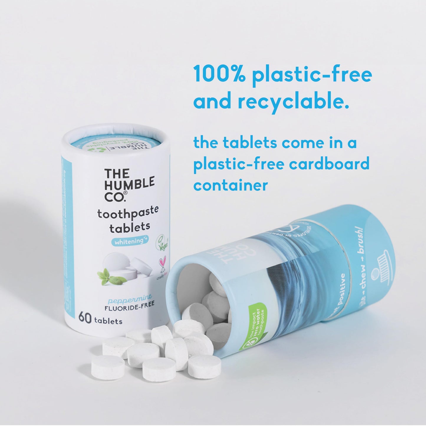 The Humble Co Teeth Whitening Chewable Tablets - Peppermint (180 Count)