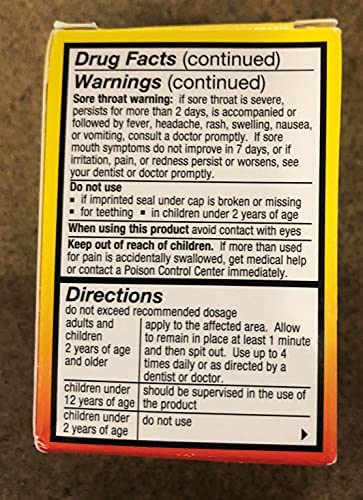 HURRICAINE Liquid Wild Cherry 1oz - Topical Oral Anesthetic Gel (20% Benzocaine)