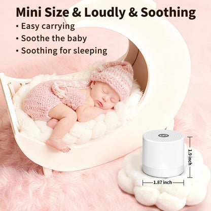 Hushing Sound Machine Mini – 30 Soothing Sounds Portable White Noise for Sleep, Travel, Home & Office
