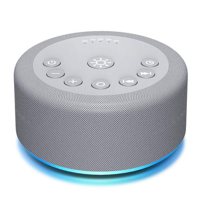 Hushing Sound Machine Night Light — 30 Non-Looping Sounds, 12 Lights, 5 Timers, 36 Volume Levels
