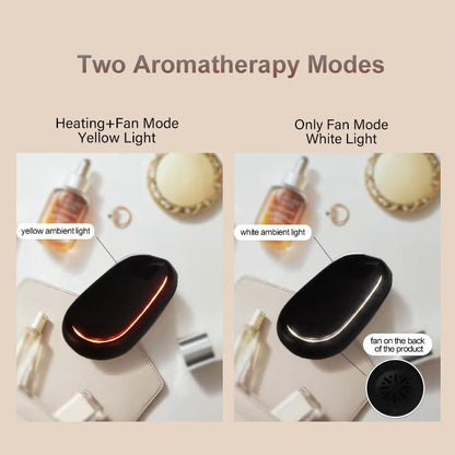 HUTIP Waterless Diffuser | Portable Mini Cordless Travel Essential Oil Diffuser