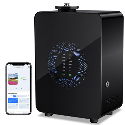HVAC Scent Diffuser (Up To 3,500 Sq Ft) - Cold Air Diffusion, Black
