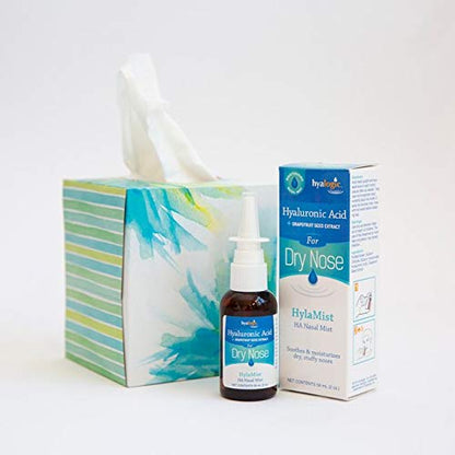 Hyalogic HylaMist Nasal Spray | Hyaluronic Acid Nasal Moisturizer for Dry Nose (2 oz)