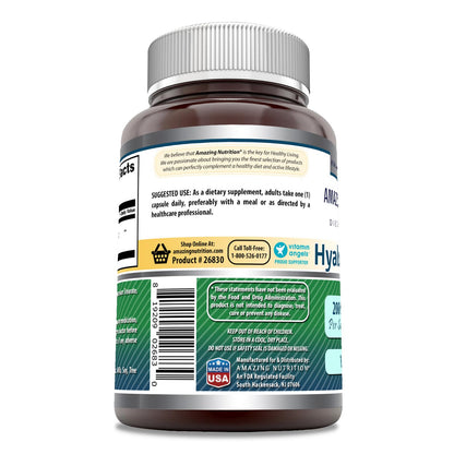 Amazing Formulas Hyaluronic Acid 200mg - 120 Capsules | Non-GMO, Gluten Free, Made in USA